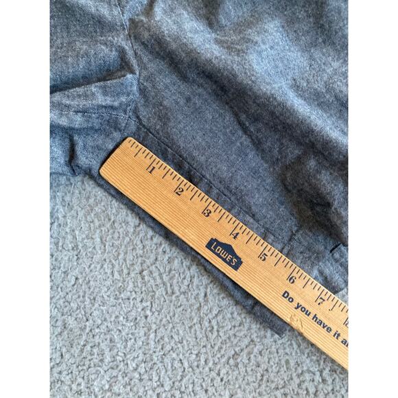 Eileen Fisher Shorts Large Chino Pleat Belted High Rise Zip Cuffed Hem Gray Prep - Picture 13 of 15